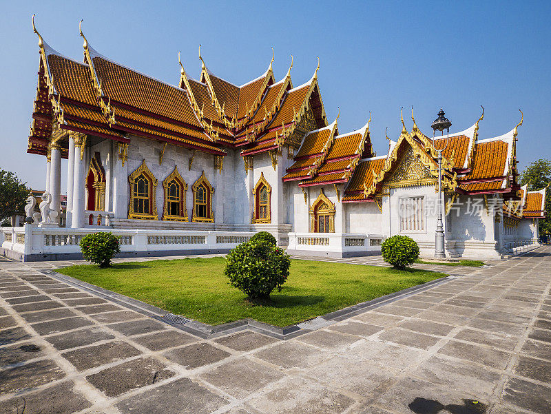 Wat Benchamabophit寺在泰国曼谷
